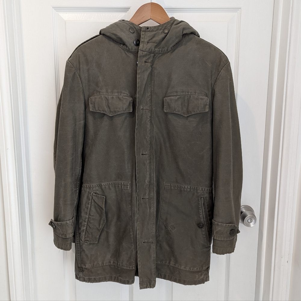 Vintage Military Jacket Removable Lining Men's M